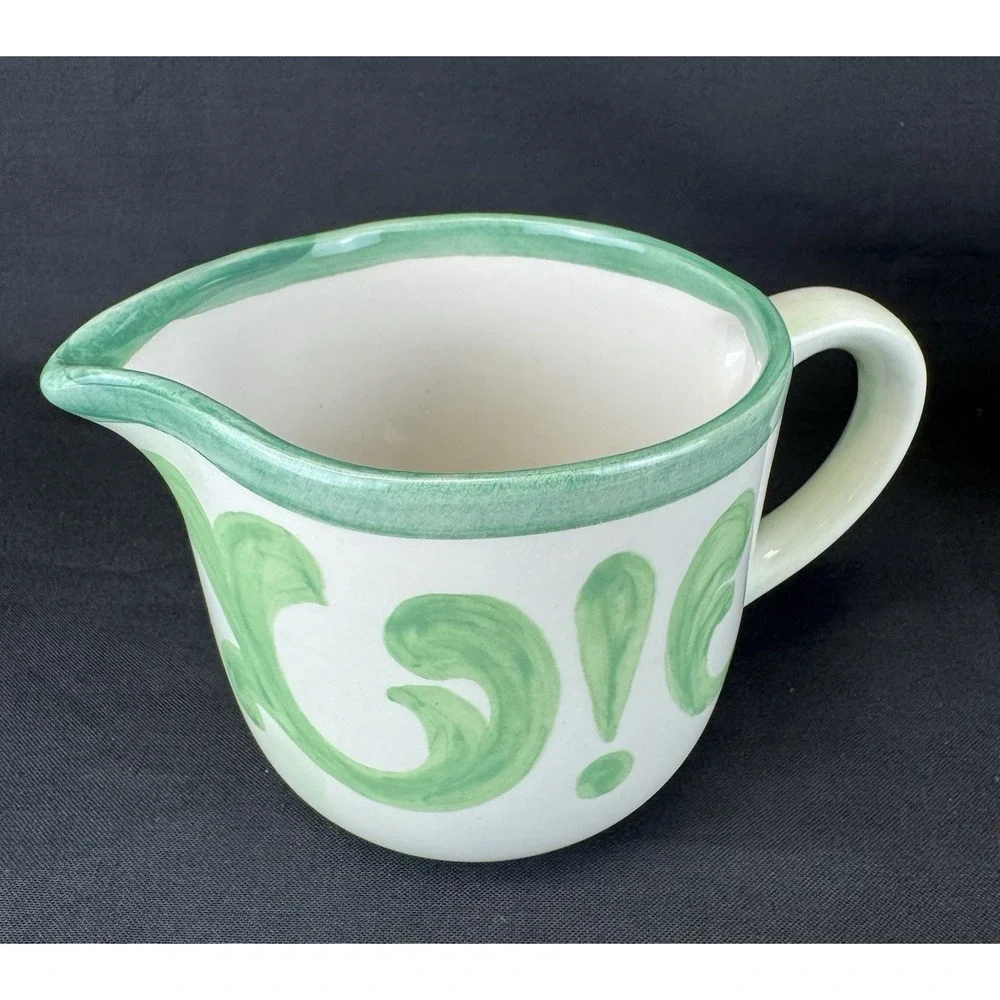 Villeroy & Boch Switch Summerhouse Creamer & Sugar Bowl Set Yellow Plaid/ Green
